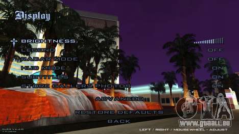 Remake des arrière-plans dans le menu v1 pour GTA San Andreas