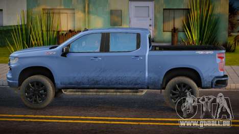 Chevrolet Silverado 2023 RST Blue pour GTA San Andreas