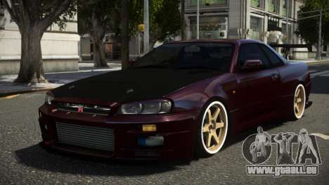 Nissan Skyline R34 GT-R Spec-V ST V1.2 pour GTA 4