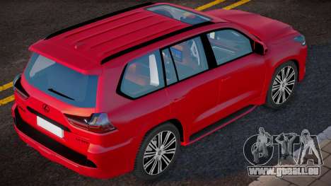 Lexus LX570 2018 Red pour GTA San Andreas