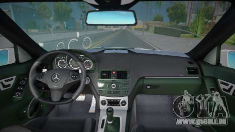 Mercedes-Benz C63 W204 AMG Rus Plate pour GTA San Andreas