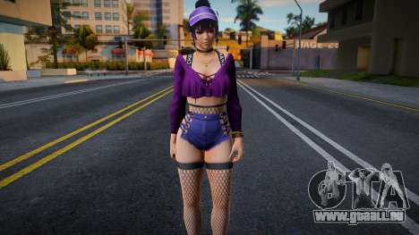 DOAXVV Nyotengu - Gal Outfit (Rollable Hoodie) C pour GTA San Andreas