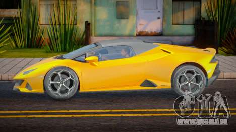 Lamborghini Huracan EVO Spyder Ukr Plate pour GTA San Andreas