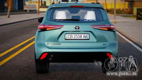 Toyota Highlander 2021 UKR pour GTA San Andreas