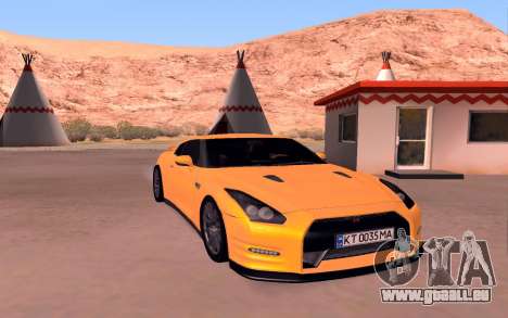 Nissan GT-R R35 stock pour GTA San Andreas