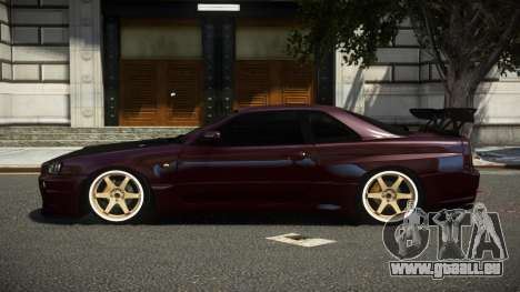 Nissan Skyline R34 GT-R Spec-V ST V1.2 pour GTA 4