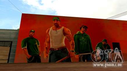 Neue Mural Grove Street Familien für GTA San Andreas