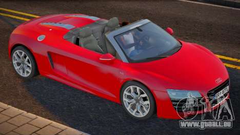 Audi R8 Cabriolet Plate pour GTA San Andreas