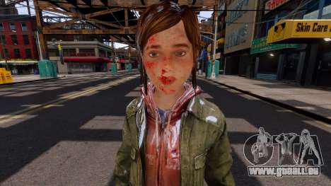Ellie Wintercoat TLOU blood pour GTA 4