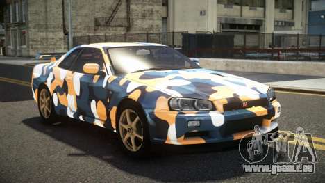 Nissan Skyline R34 UnE V-Spec S10 pour GTA 4