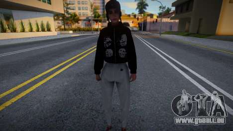 Zikka noire et sweat-shirts blancs pour GTA San Andreas