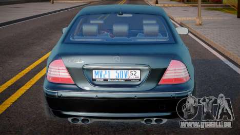 Mercedes-Benz s600 w220 Black pour GTA San Andreas