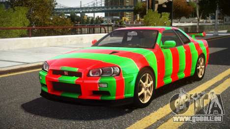 Nissan Skyline R34 UnE V-Spec S11 für GTA 4