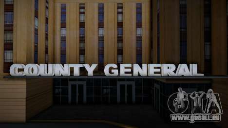 Modèle de texte HD pour l’hôpital général du com pour GTA San Andreas