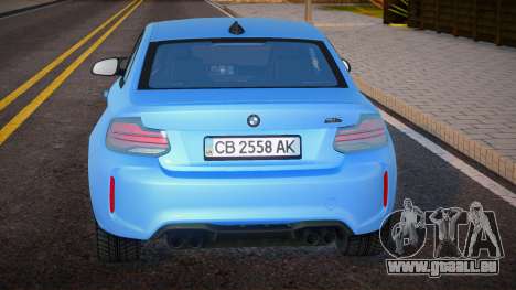 BMW M2 Competition UKR Plate pour GTA San Andreas