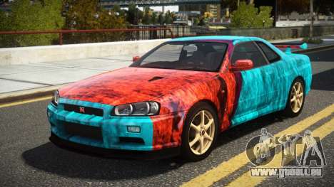 Nissan Skyline R34 UnE V-Spec S2 pour GTA 4