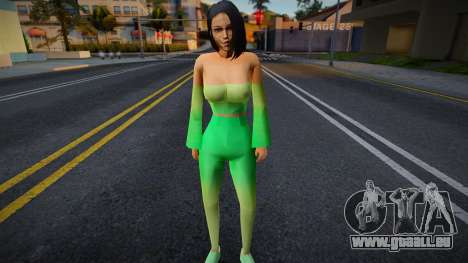 Girl Green Costume für GTA San Andreas