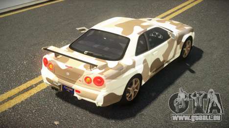 Nissan Skyline R34 UnE V-Spec S1 pour GTA 4