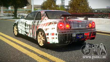 Nissan Skyline R34 UnE V-Spec S12 pour GTA 4