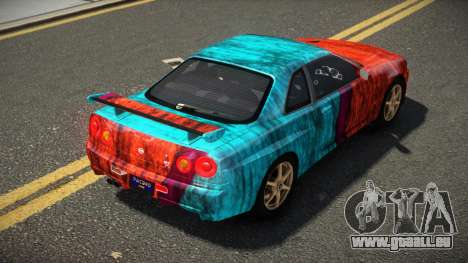 Nissan Skyline R34 UnE V-Spec S2 für GTA 4