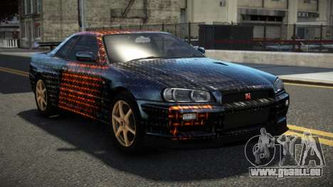 Nissan Skyline R34 UnE V-Spec S7 für GTA 4