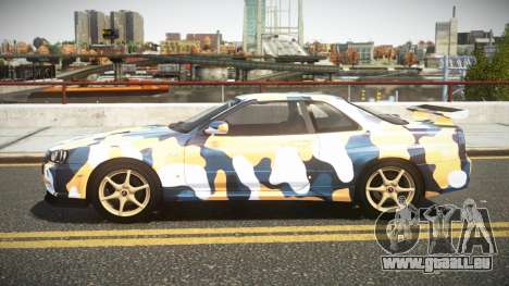 Nissan Skyline R34 UnE V-Spec S10 pour GTA 4