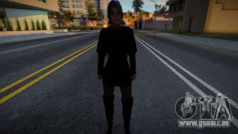 Mädchen in einem schwarzen Kleid für GTA San Andreas