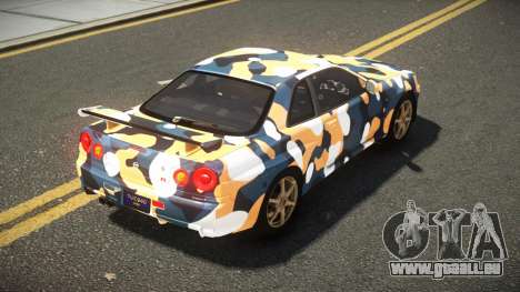 Nissan Skyline R34 UnE V-Spec S10 pour GTA 4