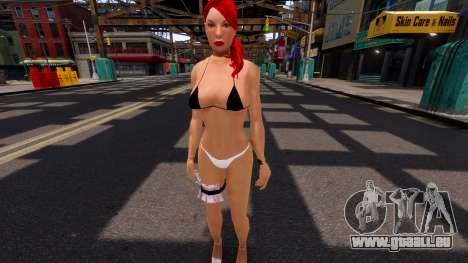 FMP Bikini Blue And Red Hair Skin v1 pour GTA 4