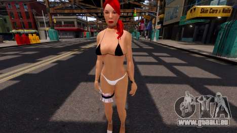 FMP Bikini Blue And Red Hair Skin v1 für GTA 4