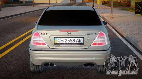 Mercedes-Benz C32 UKR PLATE pour GTA San Andreas
