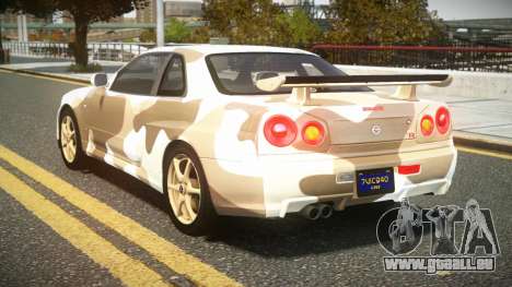 Nissan Skyline R34 UnE V-Spec S1 pour GTA 4