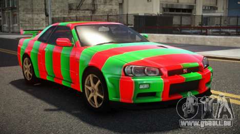 Nissan Skyline R34 UnE V-Spec S11 pour GTA 4