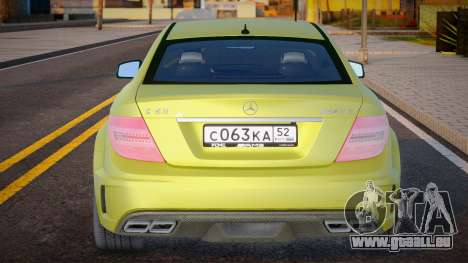 Mercedes-Benz C63 Coupe w204 pour GTA San Andreas