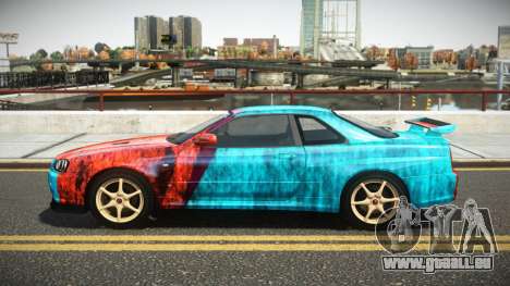 Nissan Skyline R34 UnE V-Spec S2 pour GTA 4