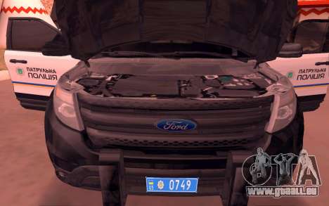 Ford Explorer Ukraine Police pour GTA San Andreas