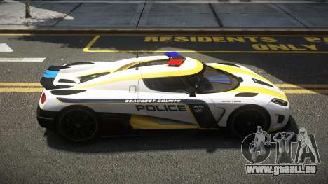 Koenigsegg Agera SC Police pour GTA 4