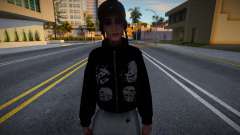 Schwarze Zipka und weiße Sweatshirts für GTA San Andreas