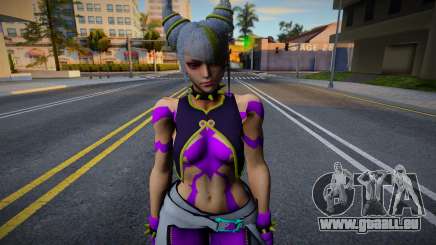 SKIN DE Juri con traje blanco y lila de Street F für GTA San Andreas
