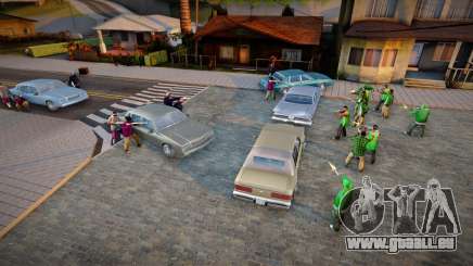 Attaque de Ballas sur Grove Street v2 pour GTA San Andreas