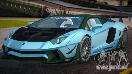 Lamborghini Aventador LP700-4 Roadster Blue pour GTA San Andreas