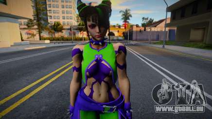 SKIN DE Juri con traje verde y morado de Street für GTA San Andreas