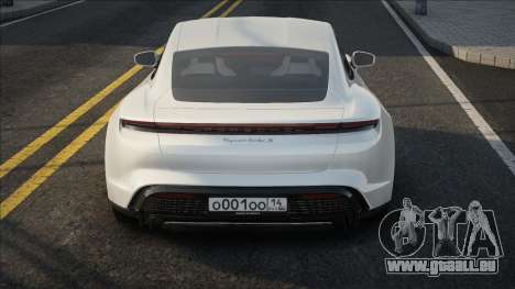 Porsche Taycan White CCD für GTA San Andreas