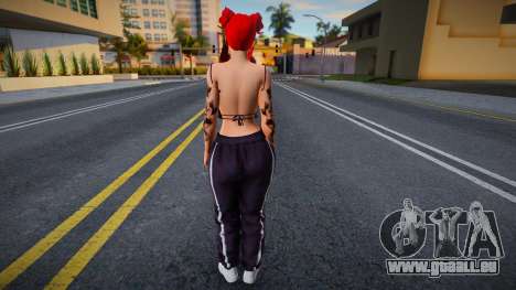 Haut eines Mädchens mit Tätowierungen für GTA San Andreas