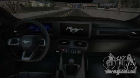 Ford Mustang 2024 Black pour GTA San Andreas