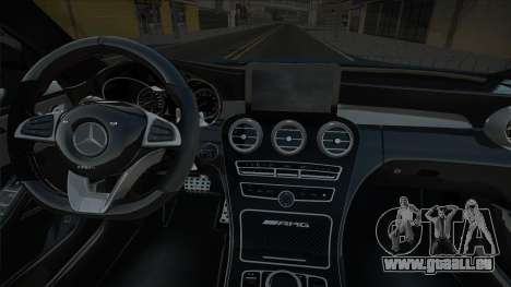 Mercedes-Benz C63S AMG Blue pour GTA San Andreas