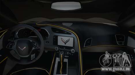 Chevrolet Corvette Yellow pour GTA San Andreas