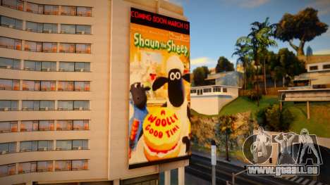 Bank BCA Shaun The Sheep Billboard pour GTA San Andreas