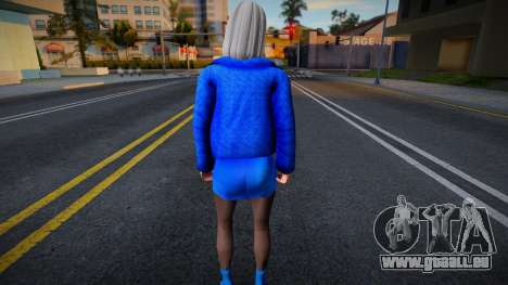 Blonde blue outfit für GTA San Andreas