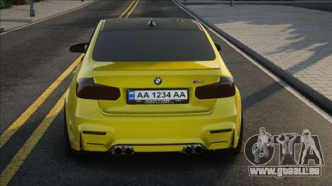 BMW M3 F30 UKR Plate pour GTA San Andreas